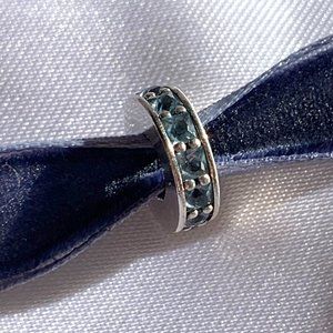 Pandora Sky Blue Eternity Spacer Charm- retired